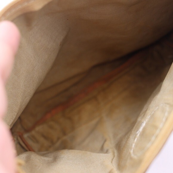 Vintage Sergios Collection Small Leather Zipper Pouch Bag Natural Tooled Leather - Picture 6 of 14